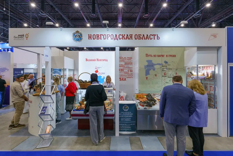 Выставочный стенд Новгородская область на выставке Seafood Expo Russia 2023, Санкт-Петербург, 2023 — фото 1