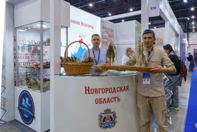 Выставочный стенд Новгородская область на выставке Seafood Expo Russia 2023, Санкт-Петербург, 2023 — фото 3