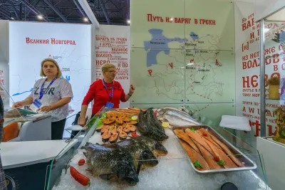 Выставочный стенд Новгородская область на выставке Seafood Expo Russia 2023, Санкт-Петербург, 2023 — фото 5