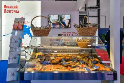 Выставочный стенд Новгородская область на выставке Seafood Expo Russia 2022, Санкт-Петербург, 2022 — фото 4