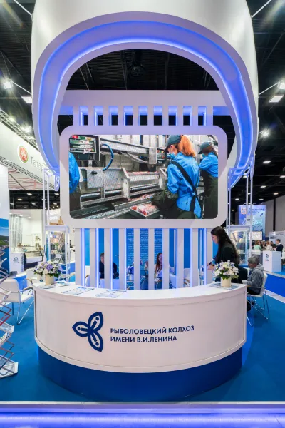 Выставочный стенд ВладРефТранс на выставке Seafood Expo Russia 2022, Санкт-Петербург, 2022 — фото 6