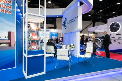 Выставочный стенд Рыболовецкий колхоз имени В.И. Ленина на выставке Seafood Expo Russia 2022, Санкт-Петербург, 2022 — фото 3